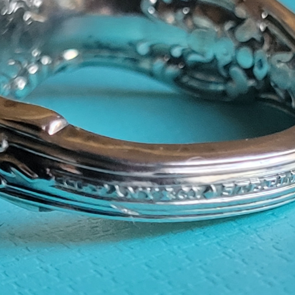 1880 Tiffany & Company English King Pattern Spoon Ring in Sterling Silver #15 - Picture 7 of 15